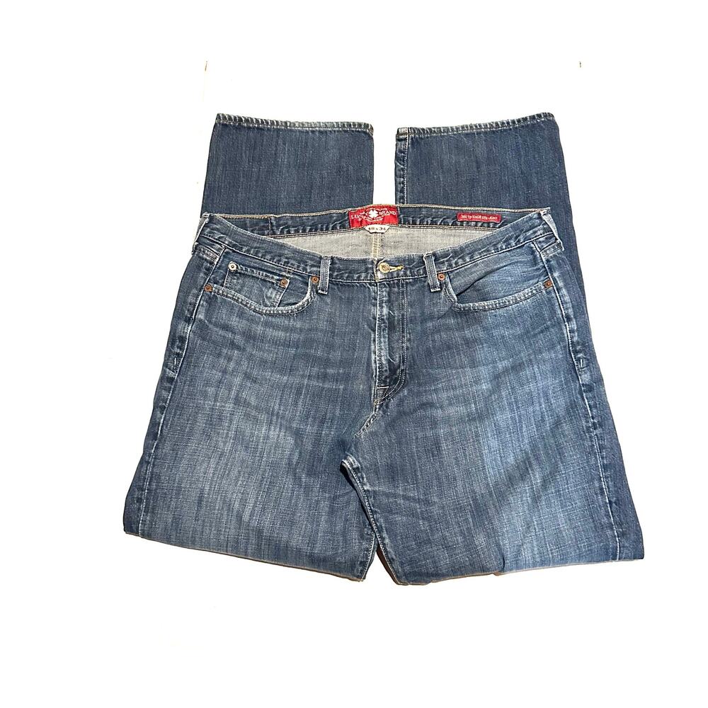Lucky Brand 361 Vintage Straight Jeans Men’s 38x34 Medium Wash Denim Classic Fit
